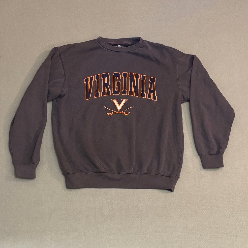 Colosseum‎ Mens Virginia Cavaliers Crewneck Sweatshirt Charcoal Small UVA NCAA